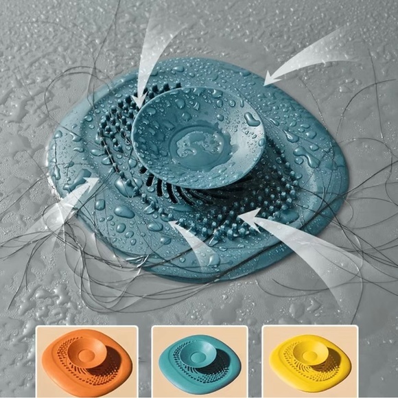 Kitchen & Bathroom Drains Clean & Clog-Free 1pc Silicone Sink Plug - Picture 1 of 5